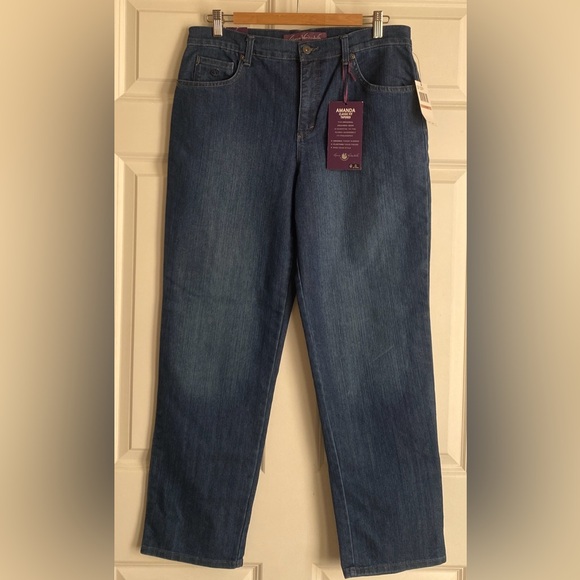 Gloria Vanderbilt Amanda Classic Fit Jeans Size 12 Short NWT Ultra Stretch - Picture 1 of 12